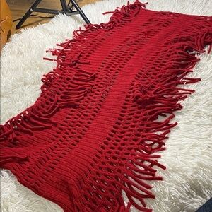 TICKLED PINK RED INFINITY SCARF NWOT